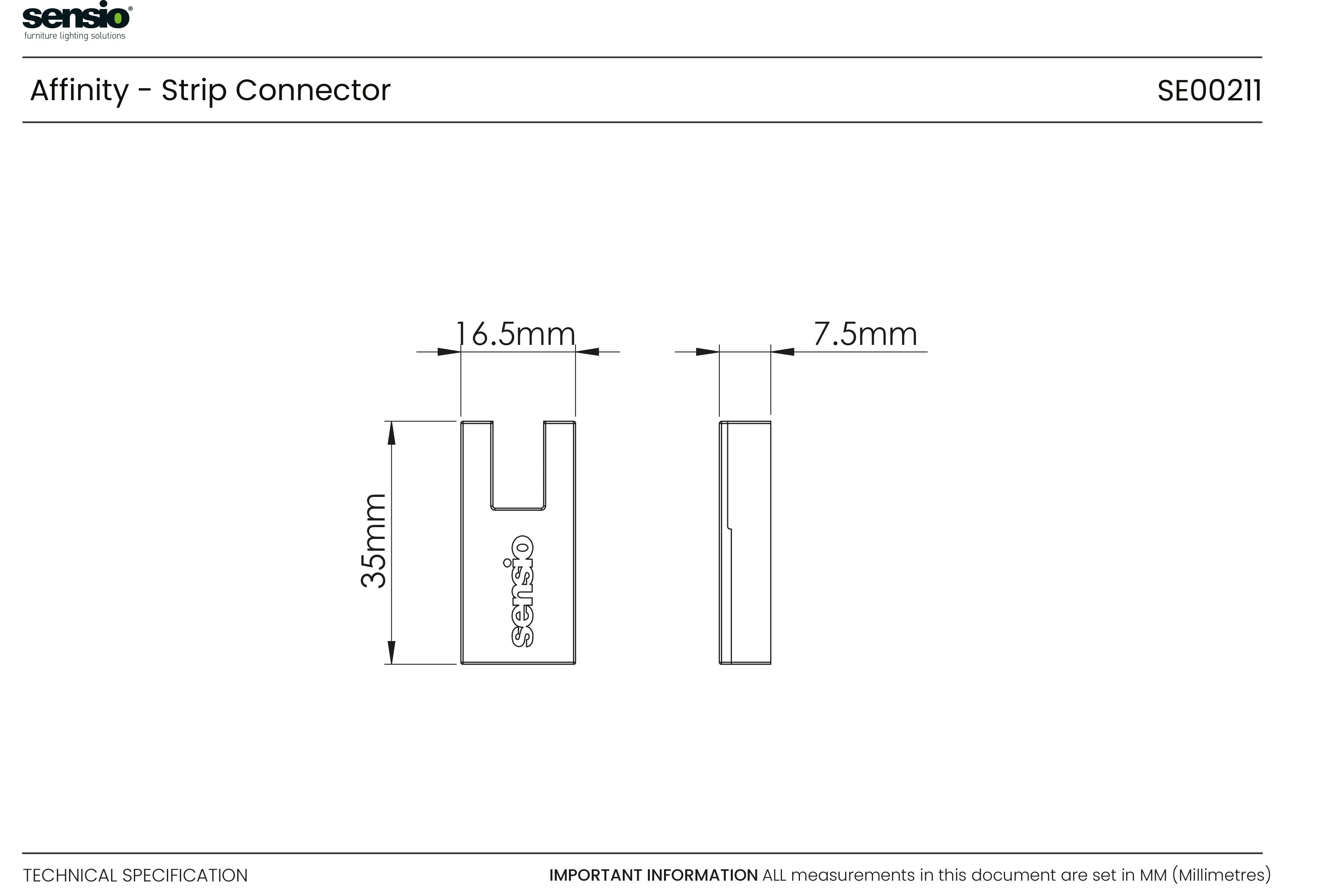 Affinity - Flexible Strip Connector