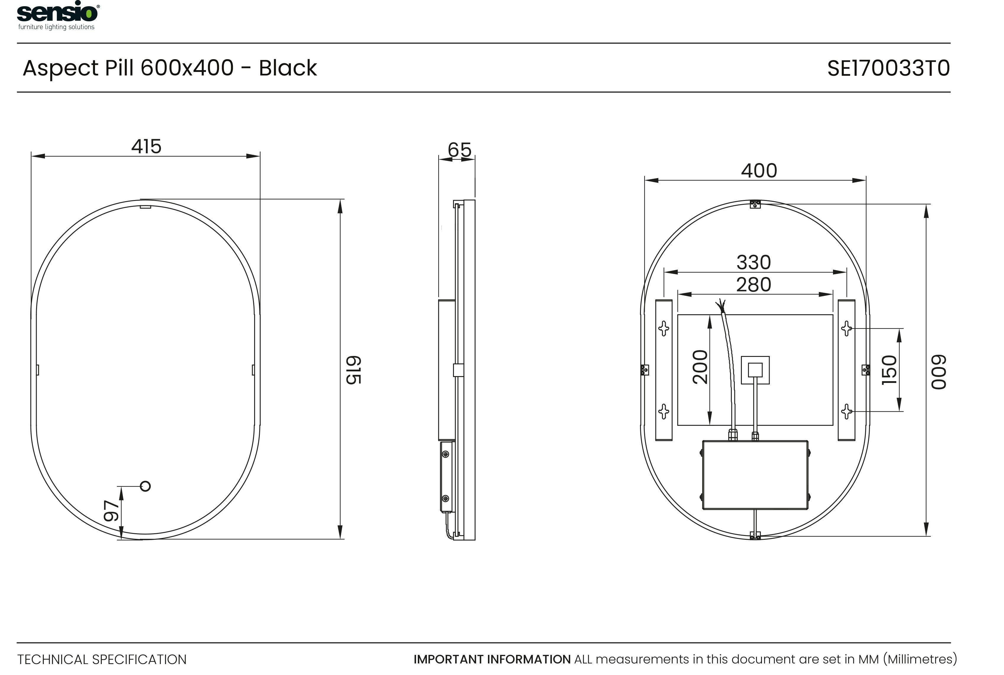 #Finish_Black #Size_400mm x 600mm