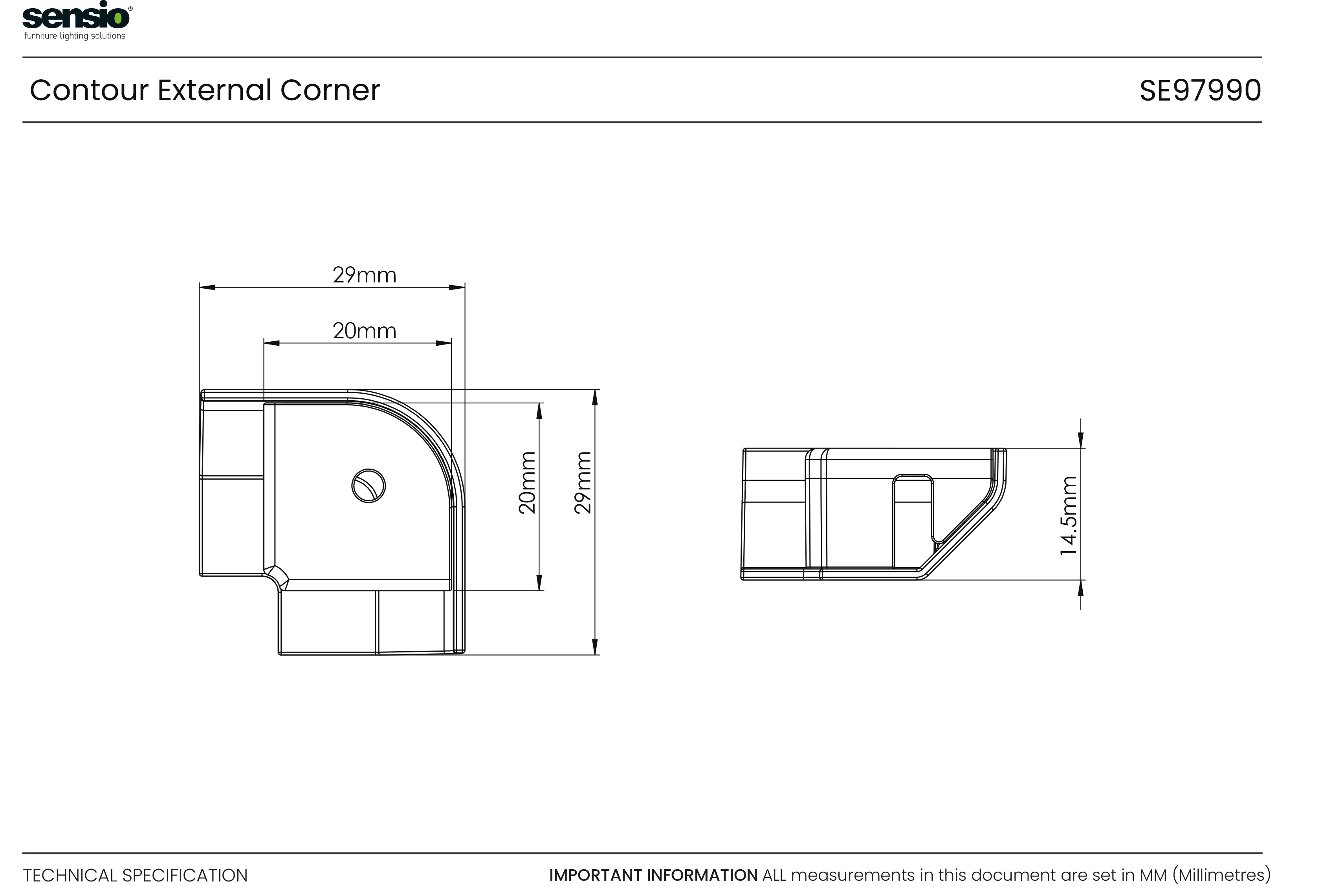 Contour External Corner
