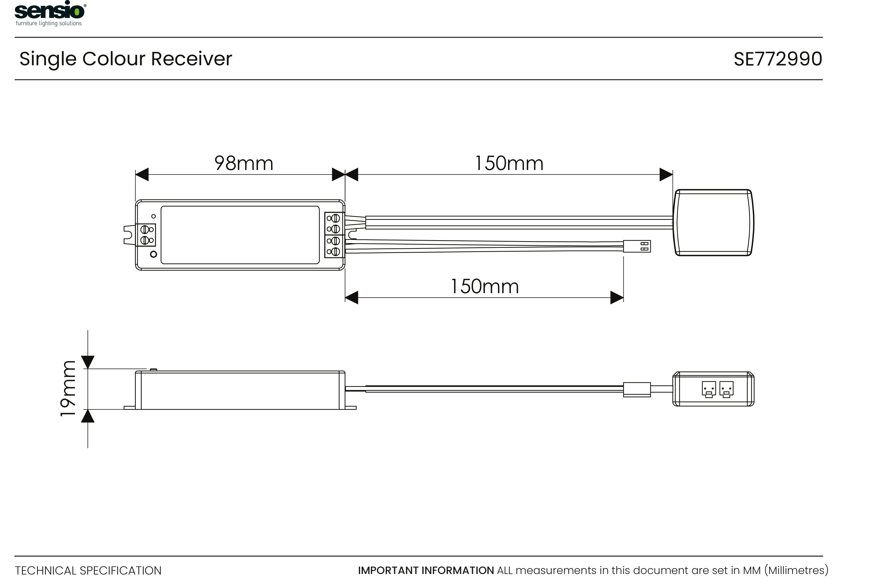 Récepteur monochrome