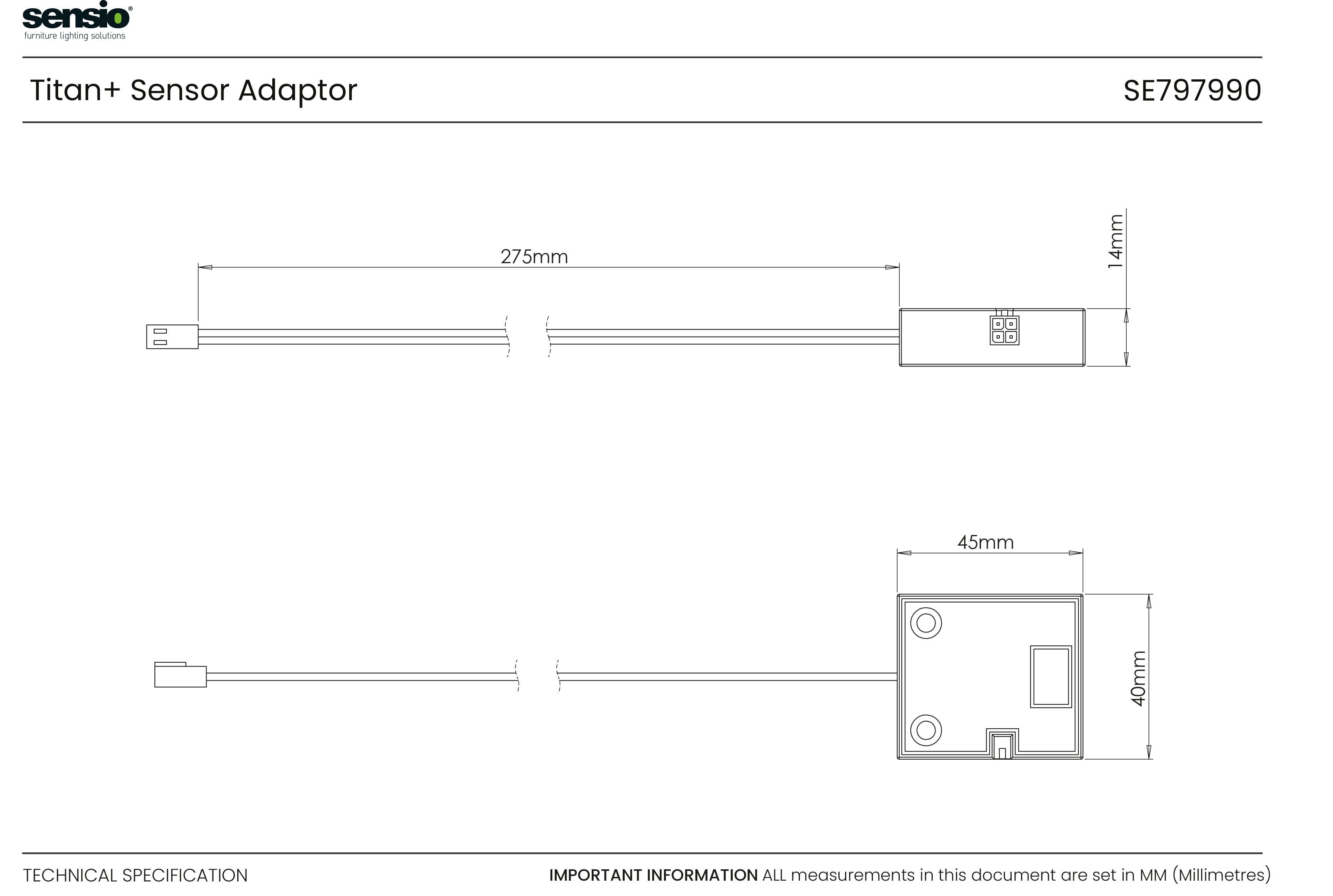 Titan+™ Sensor Adaptor