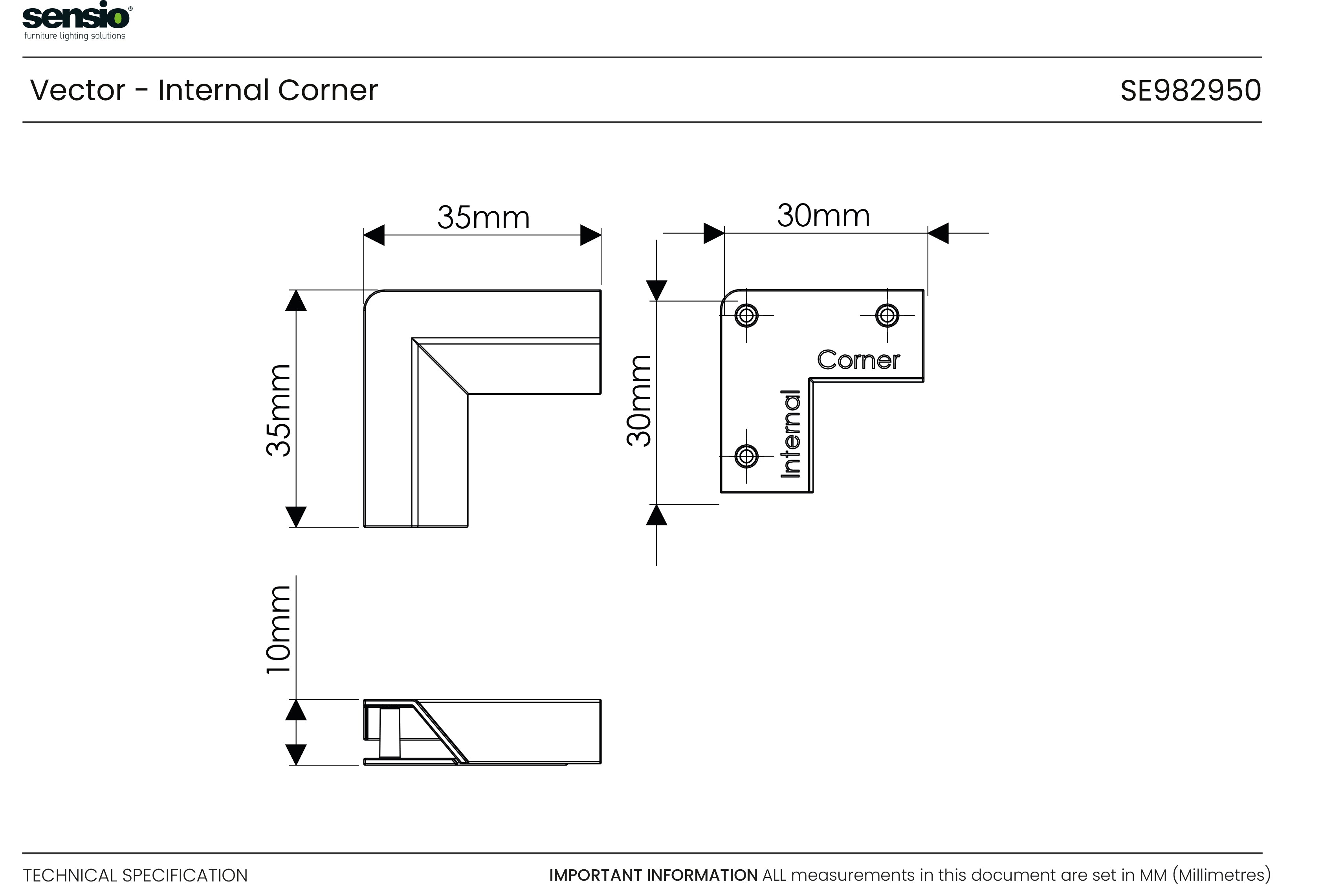 Vector Internal Corner