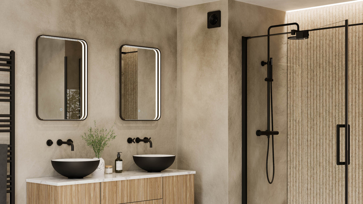Edge-lit LED mirrors