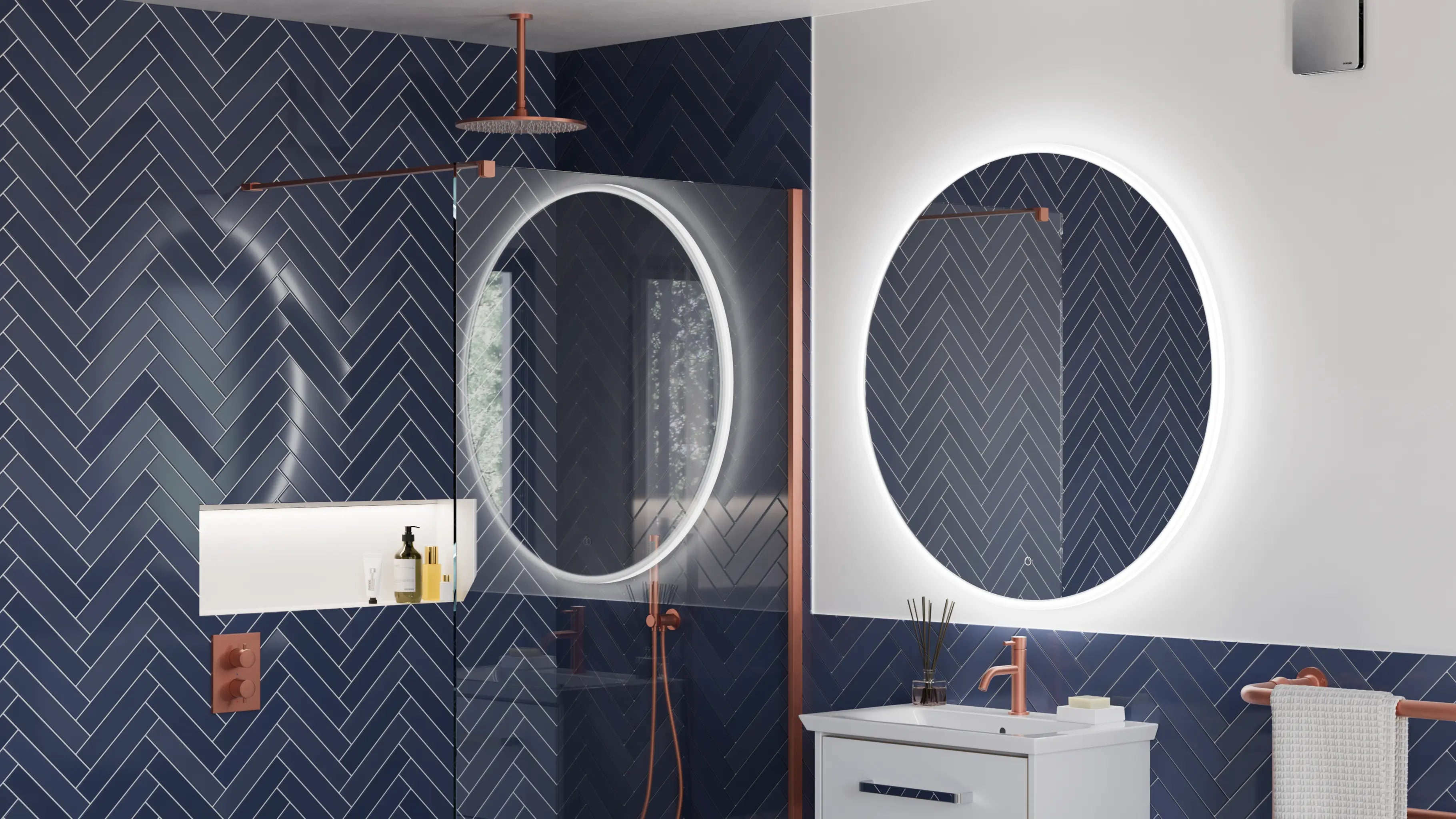 Frameless LED mirrors