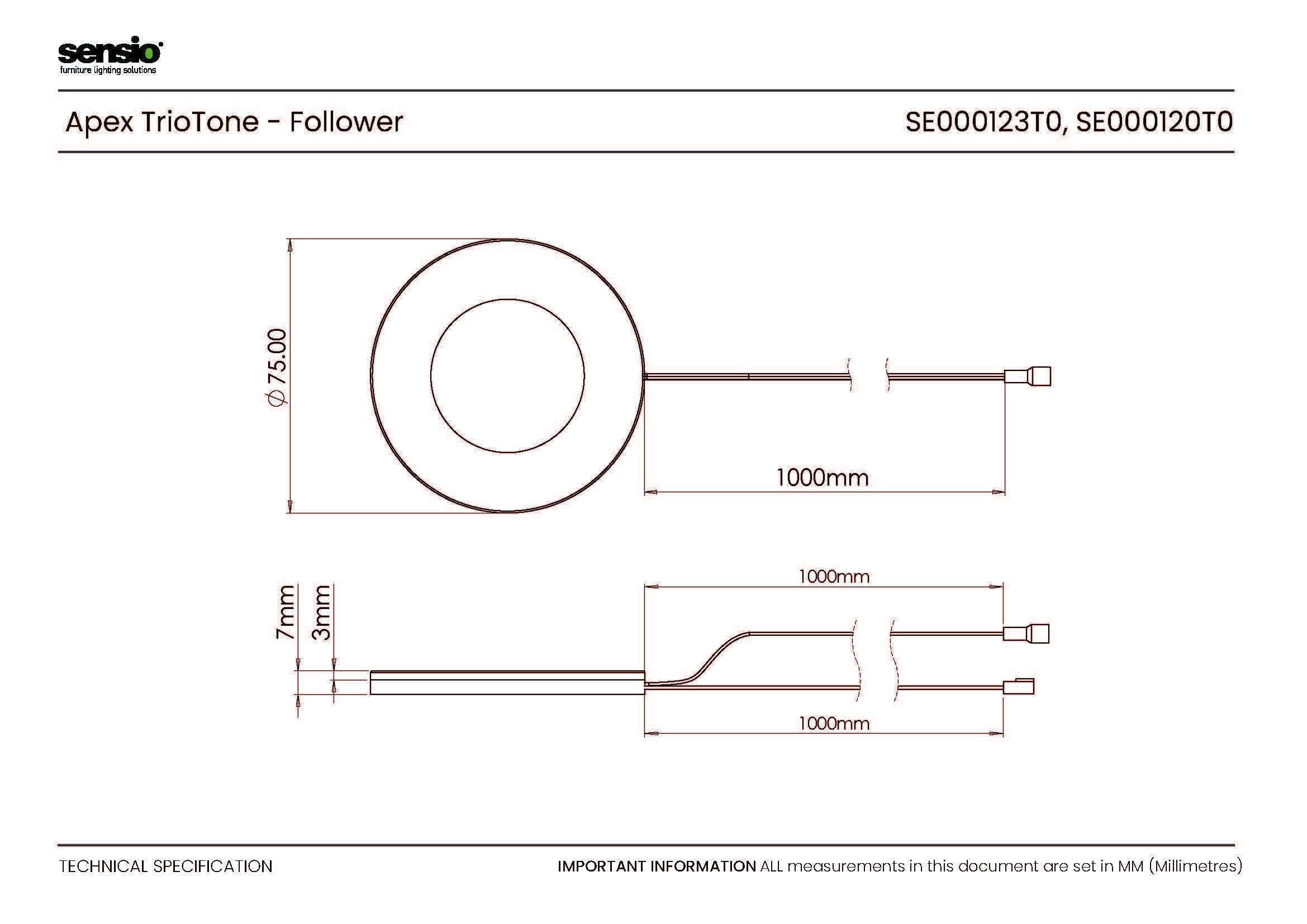 Apex TrioTone® - Bouton et suiveur