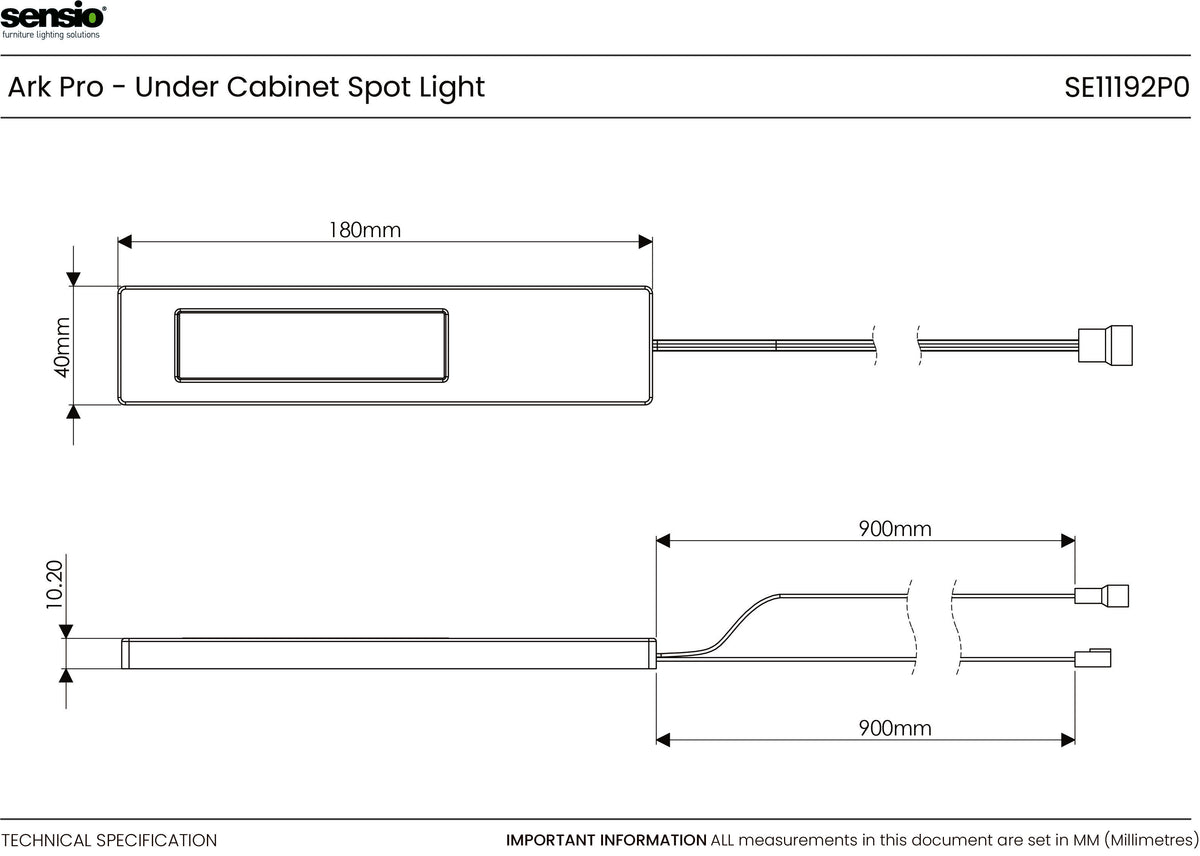 Technical drawing for Ark Pro™