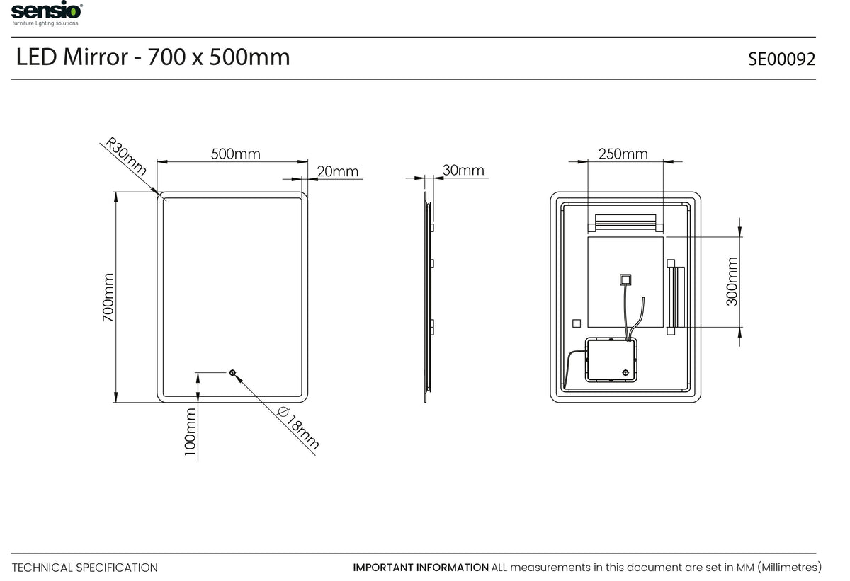 Technical drawing for Celestia Rectangle