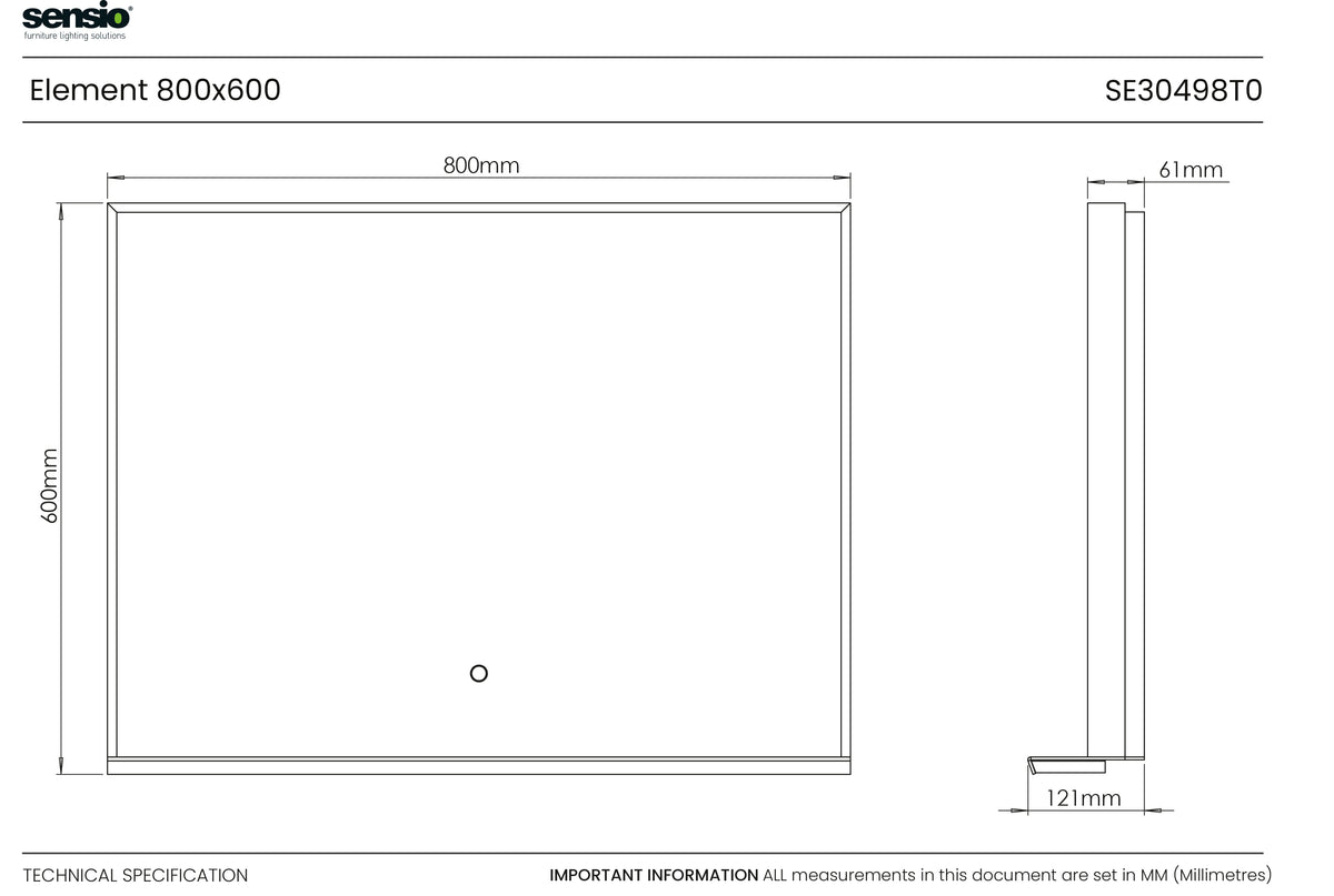 Technical drawing for Element