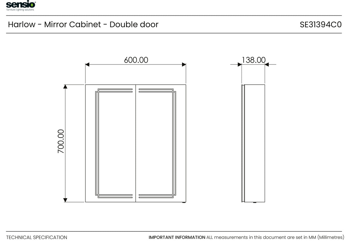 Technical drawing for Harlow