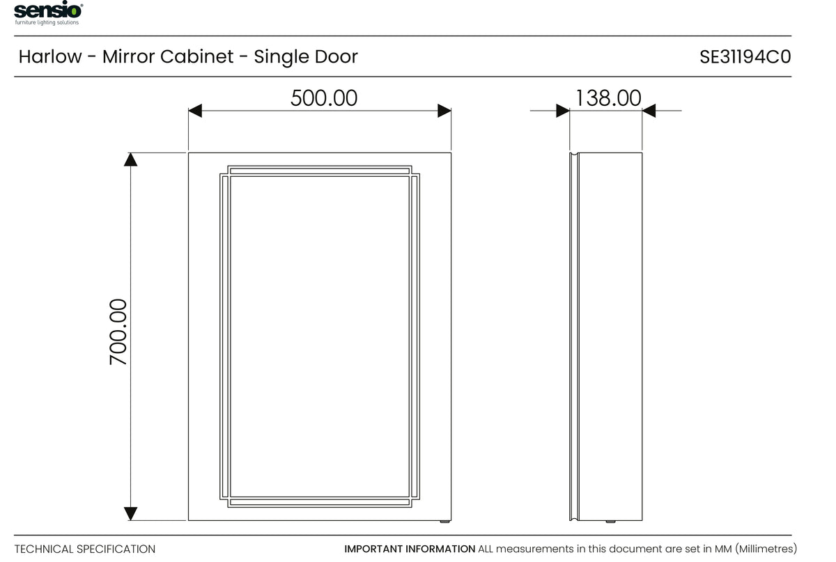 Technical drawing for Harlow