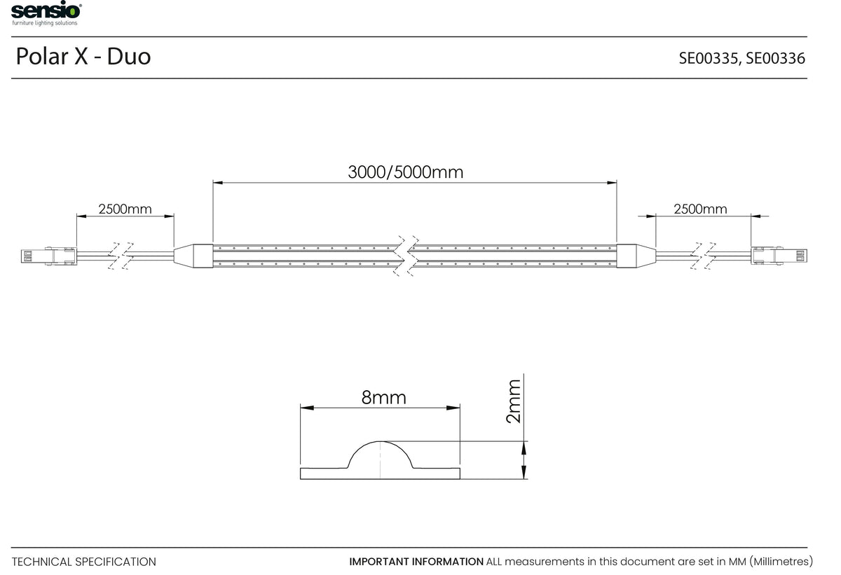 Technical drawing for Polar X Duo™