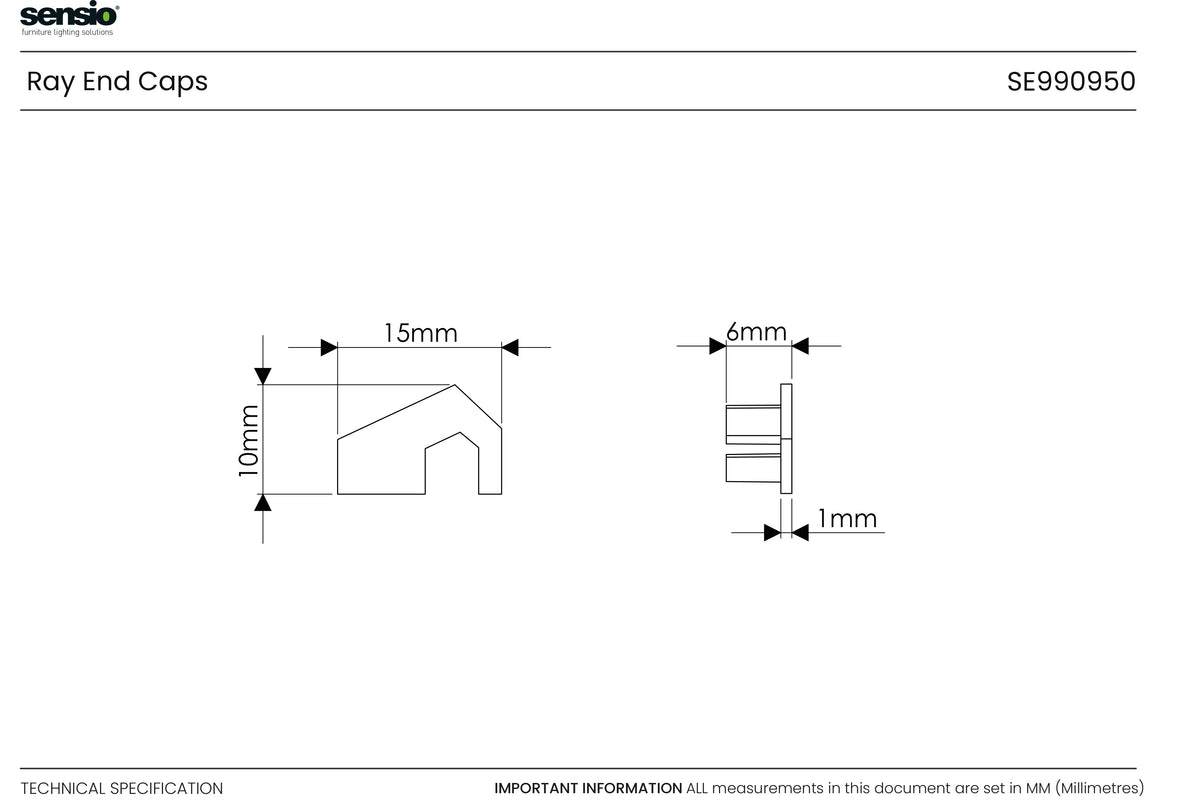 Technical drawing for Ray - Kit d’embouts