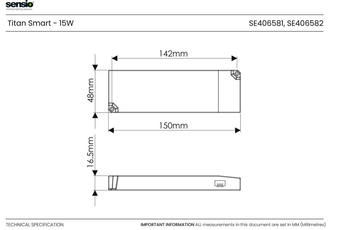 Technical drawing for Driver cinétique intelligent Titan™ (4 broches)