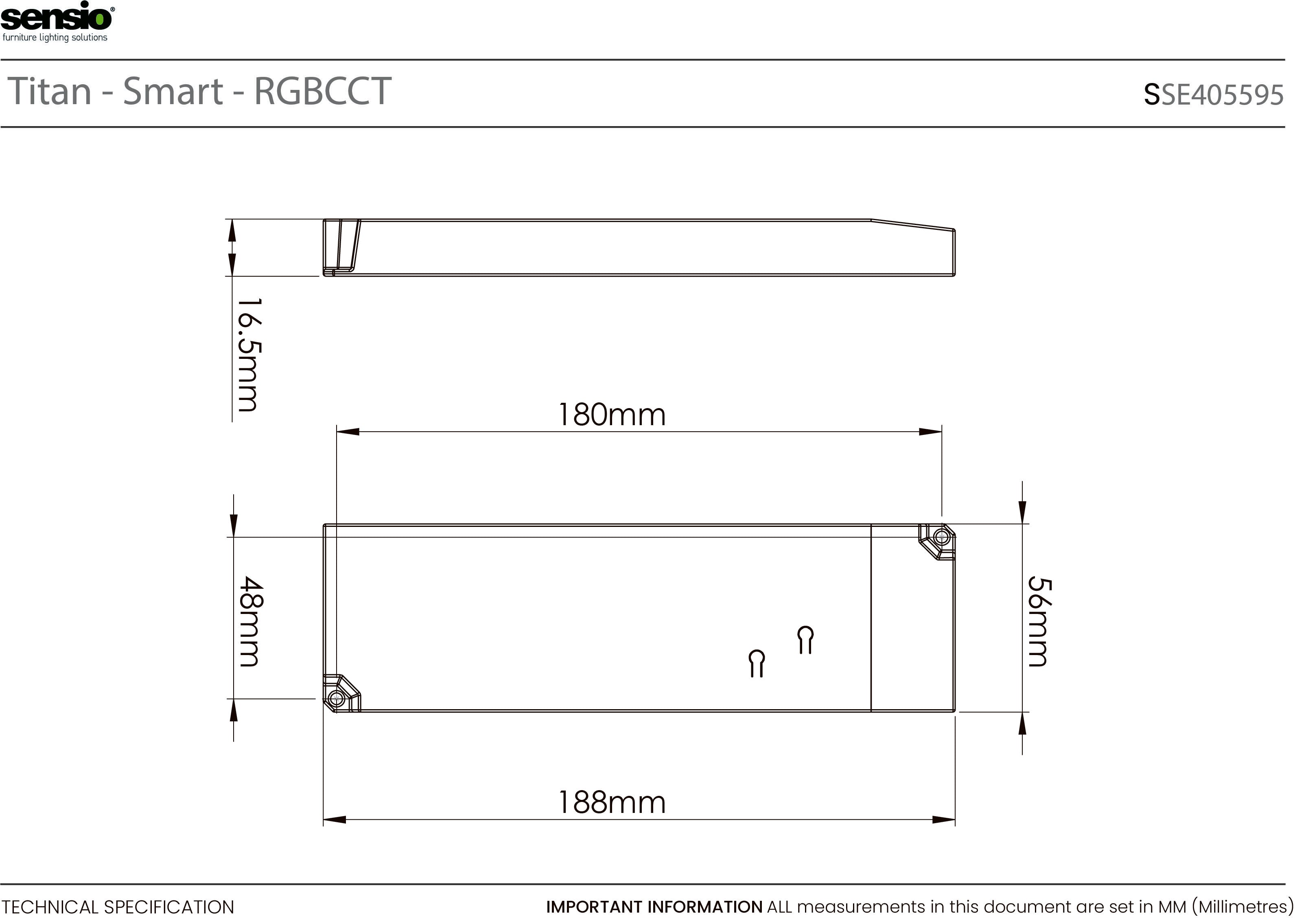 Titan™ Smart RGBCCT Driver (6-pin distribution ports)