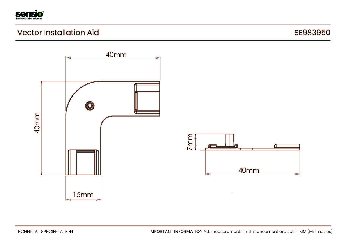 Technical drawing for Vector - Aide à l'installation